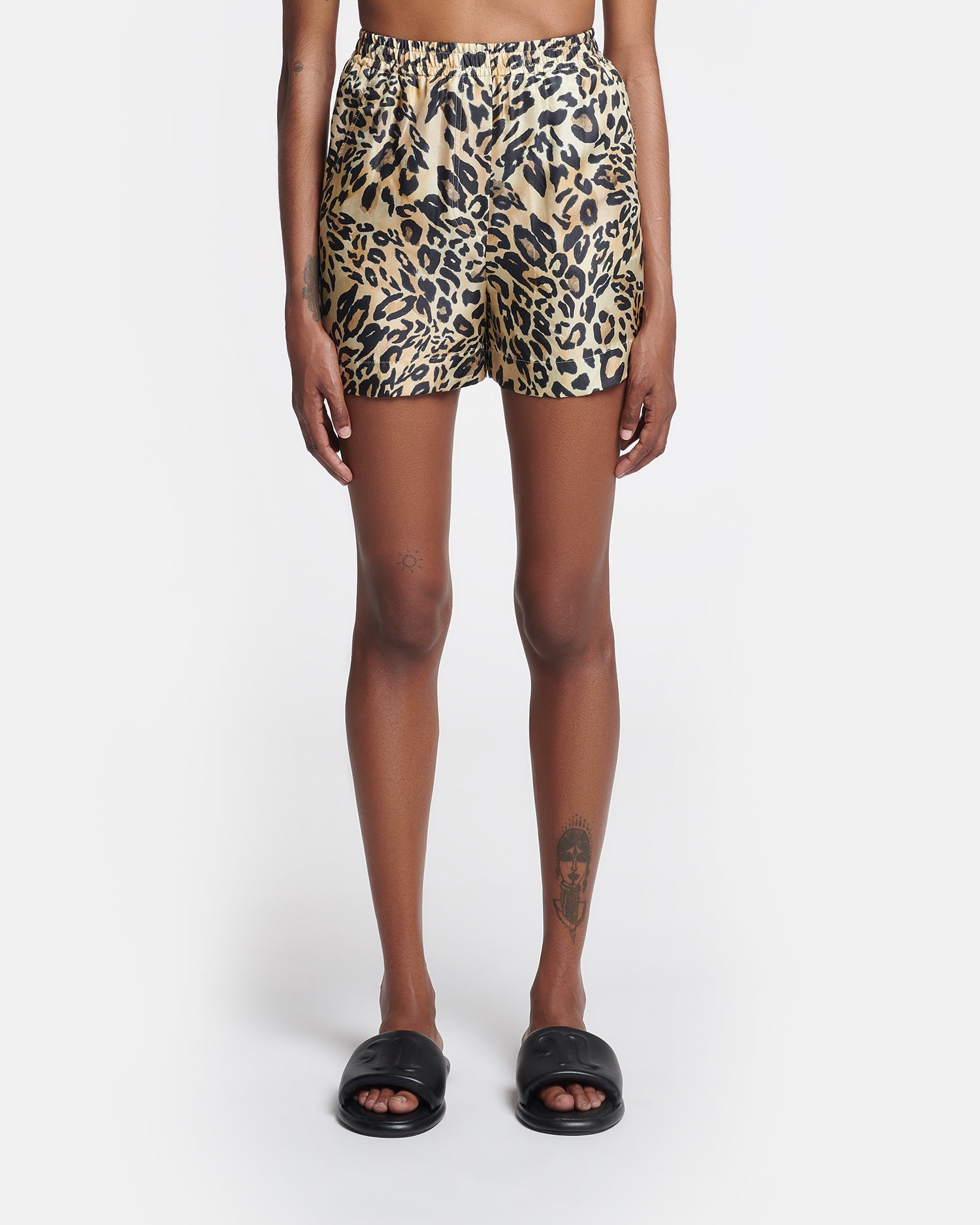 Exter Printed Twill-Silk Boxer Shorts | Leopard