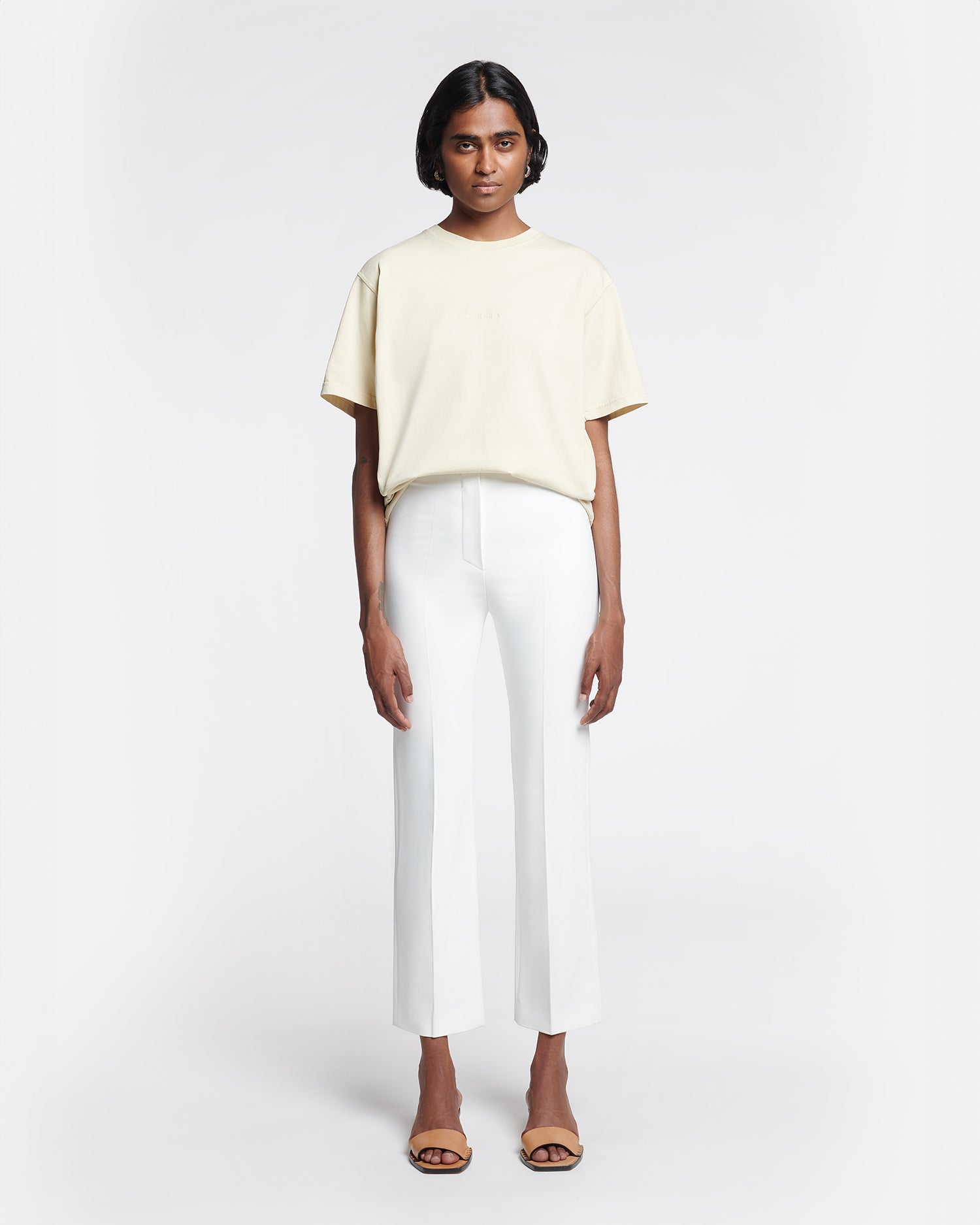 Erinna Tailored Slim-Leg Trousers | Off White