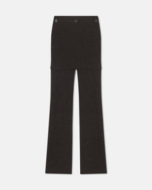 Basy Compact Merino Wool Pants | Coffee