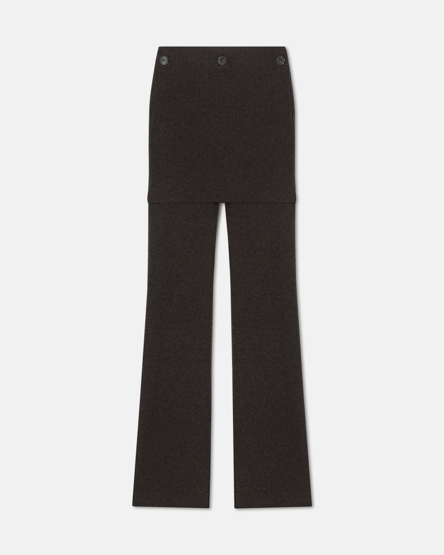 Basy Compact Merino Wool Pants | Coffee