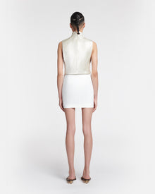 Womens | Briel Tailored Mini Skirt | Off White