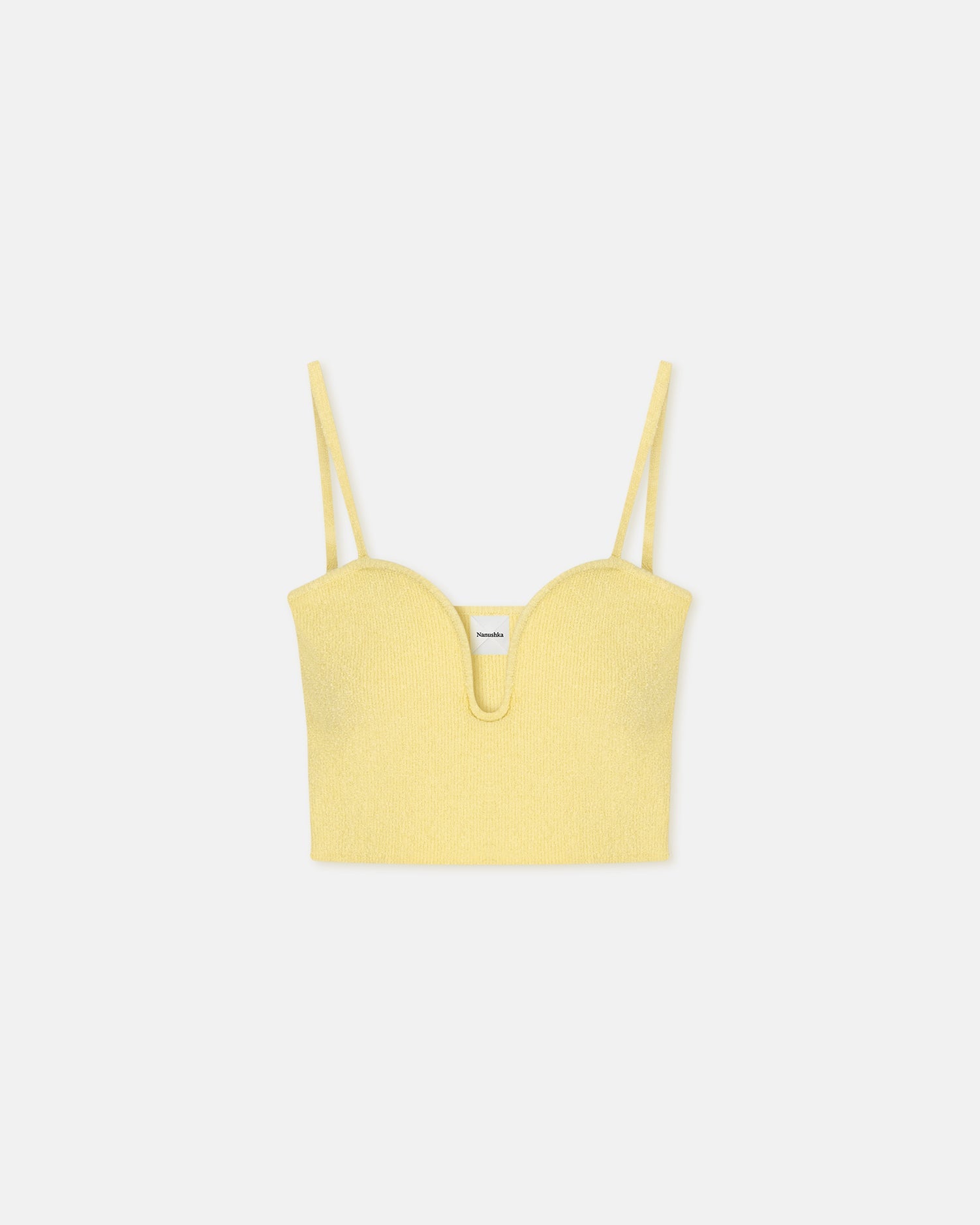 Womens | Zue Terry-Knit Top | Pastel Yellow