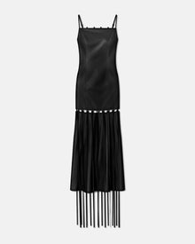 Womens | Clary Okobor Alt-Leather Maxi Dress | Black