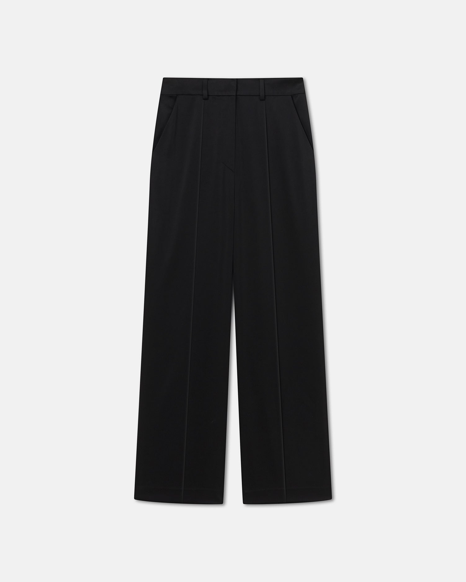 Lanai Tailored Tech-Satin Pants | Black