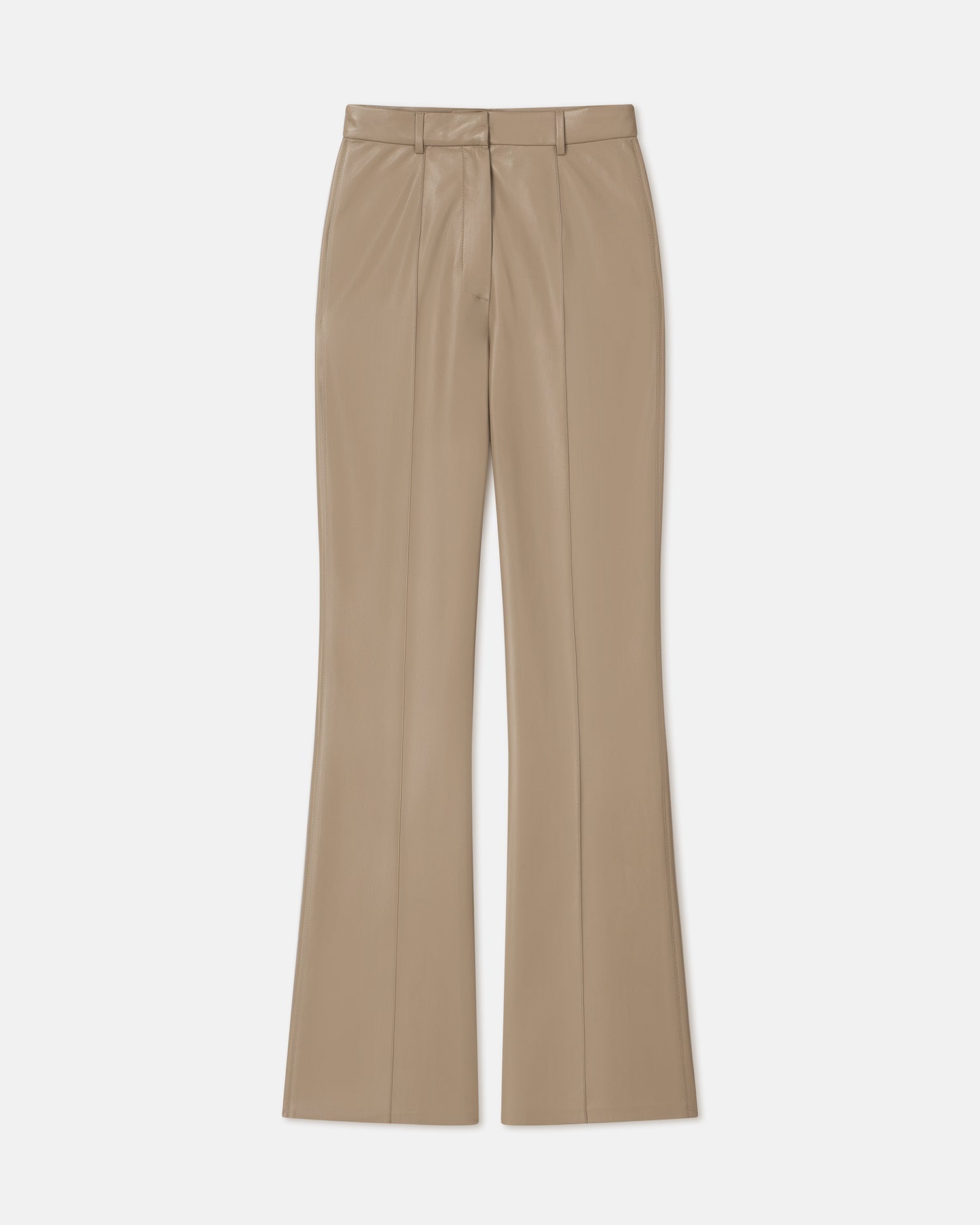 Leena Okobor Alt-Leather Pants | Ashy Taupe