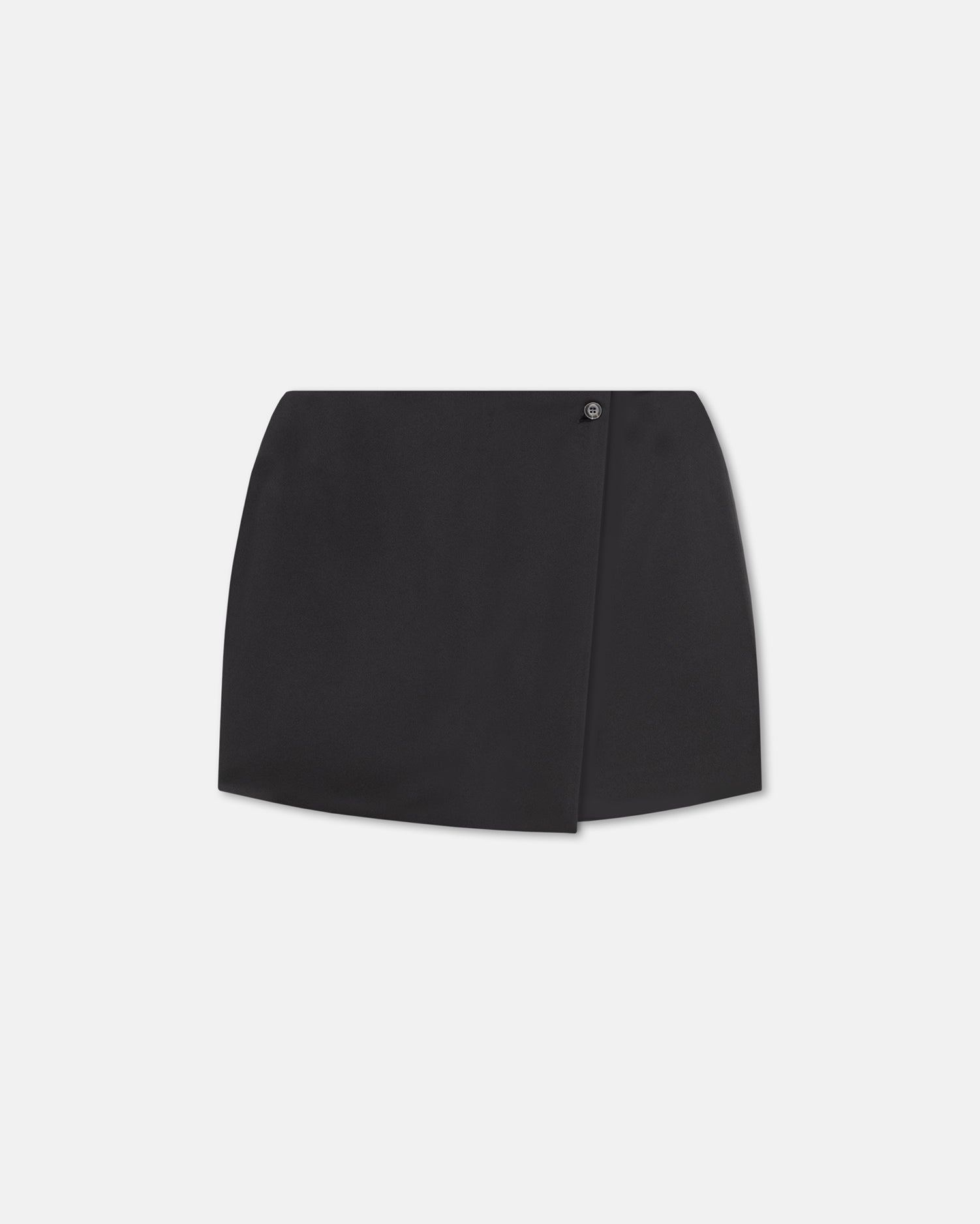 Womens | Svana Tech-Satin Wrap Mini Skort | Black