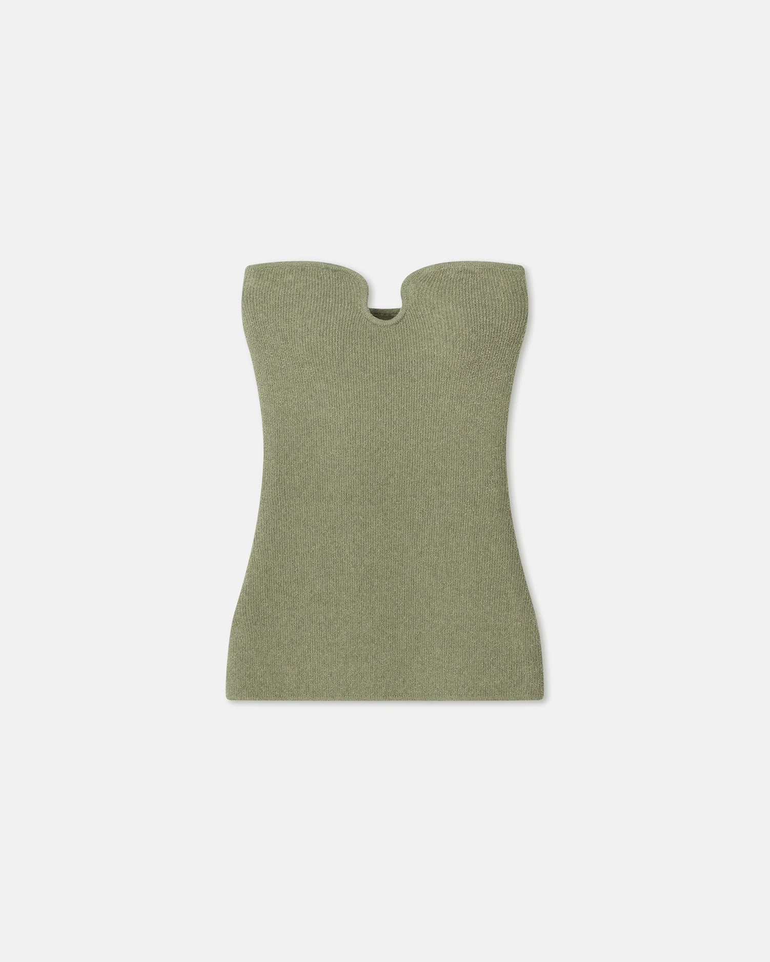 Zessa Terry-Knit Bandeau Top | Faded Sage