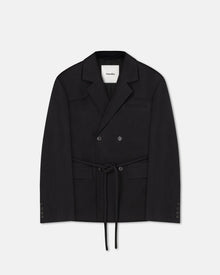 Womens | Julienne Washed-Canvas Blazer | Black