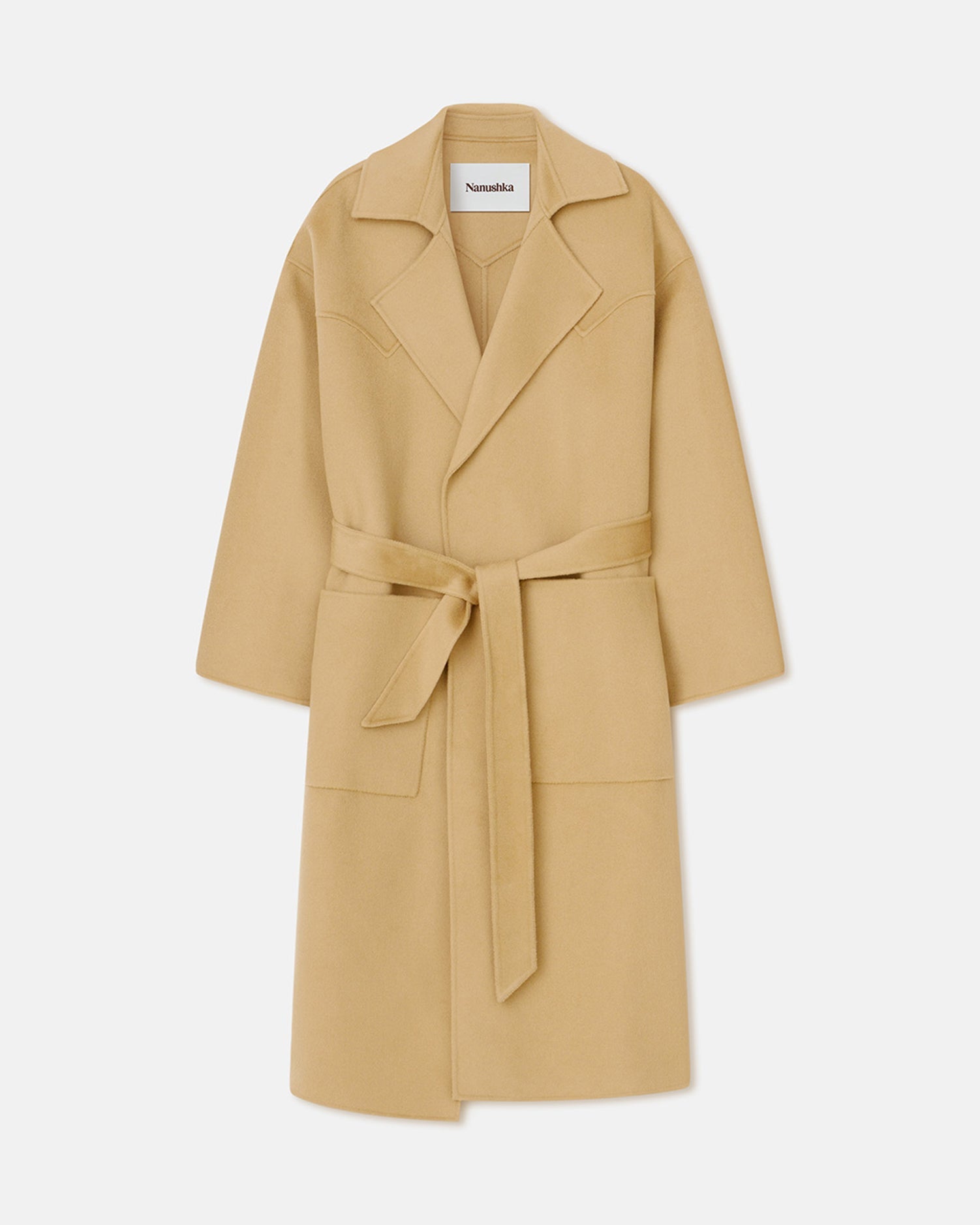 Alamo Wool Silk Blend Robe Coat | Sun Yellow