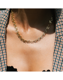 NY Yankees Cut Necklace | Gold Vermeil