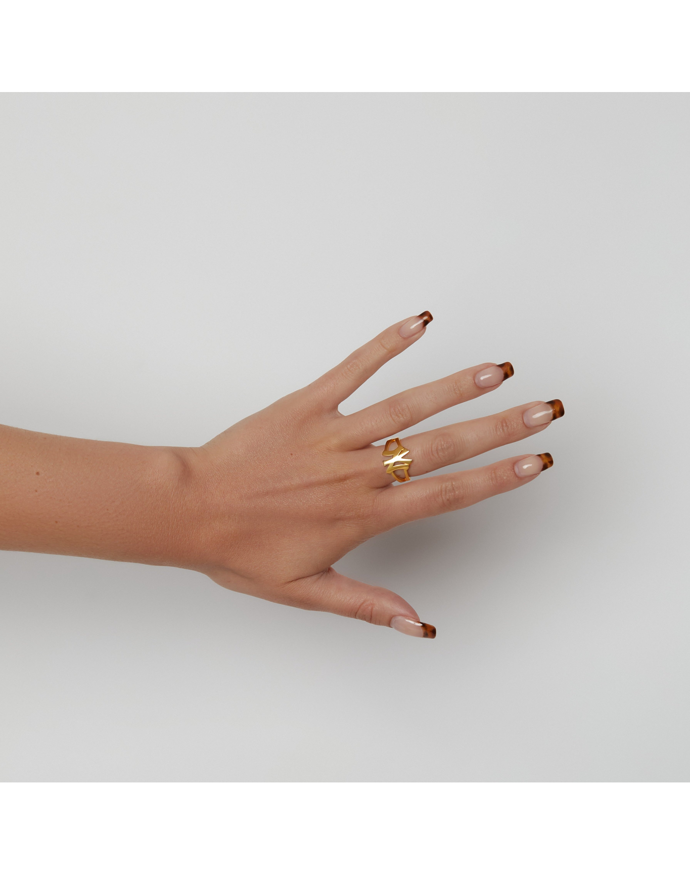 Size 4 - 12 | NY Yankees Cut Ring | Gold Vermeil and Sterling Silver