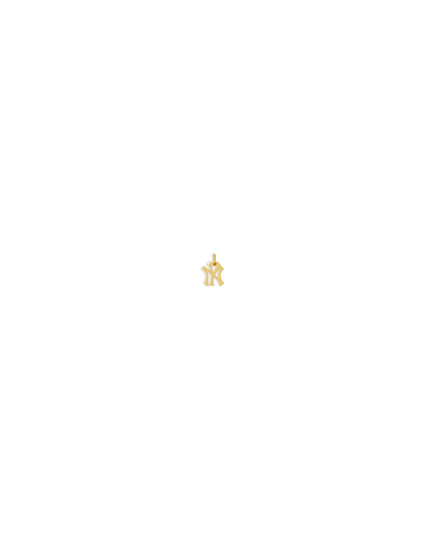 NY Yankees Mini Pendant Necklace | Gold Vermeil and Sterling Silver