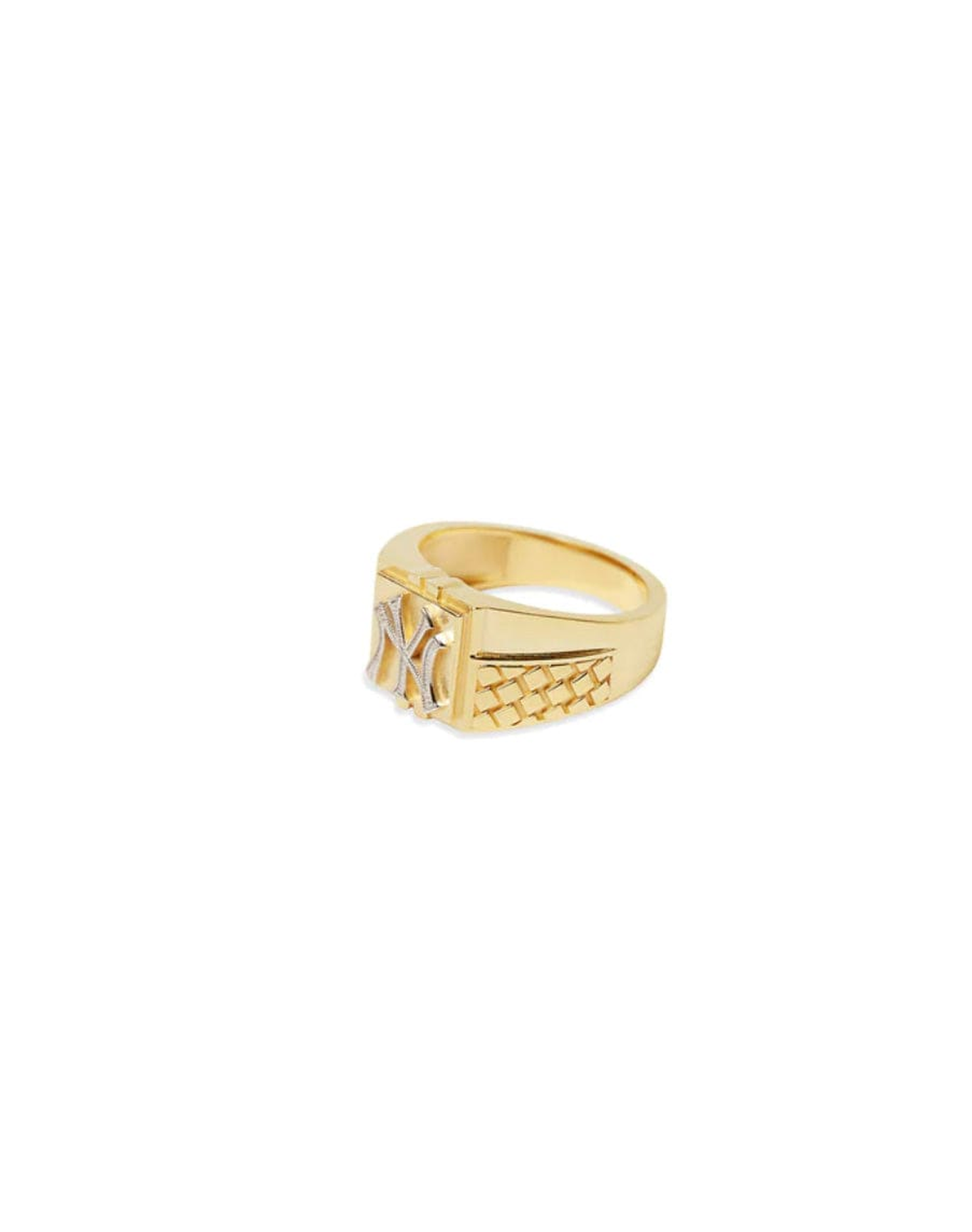 Size 4 - 12 | NY Yankees Ornate Signet Ring | Gold Vermeil and Sterling Silver