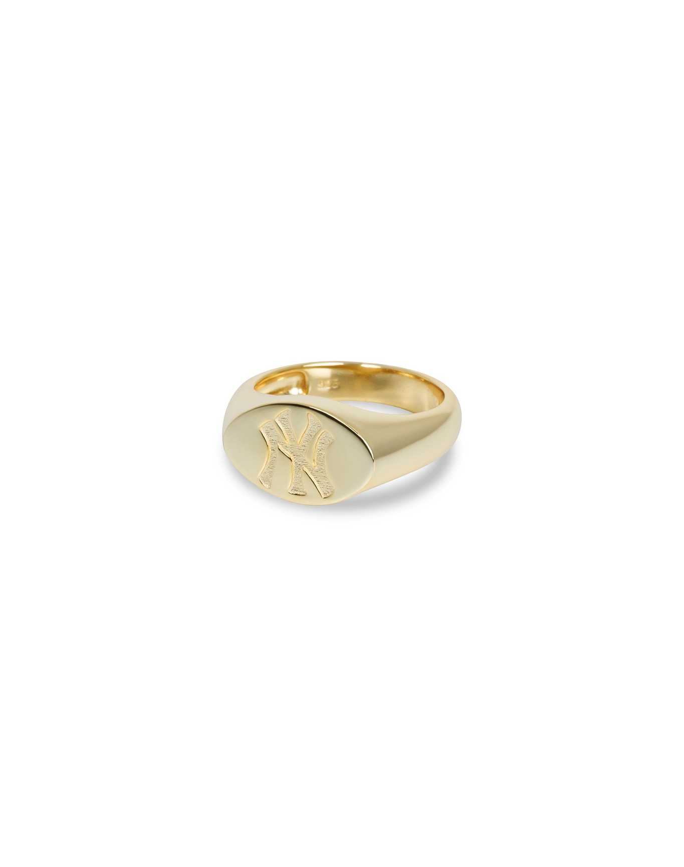 Size 5 - 12 | NY Yankees Oval Signet Ring | 10 and 11 and 12 and 5 and 6 and 7 and 8 and 9