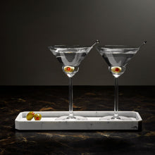 Vintage Martini Glasses - Rounded | Clear Crystal | Set of 2