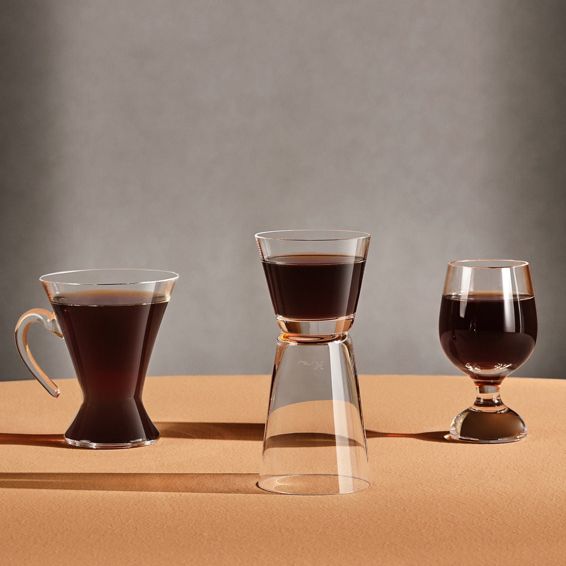 Dual Espresso Glasses | Clear Crystal | Set of 2