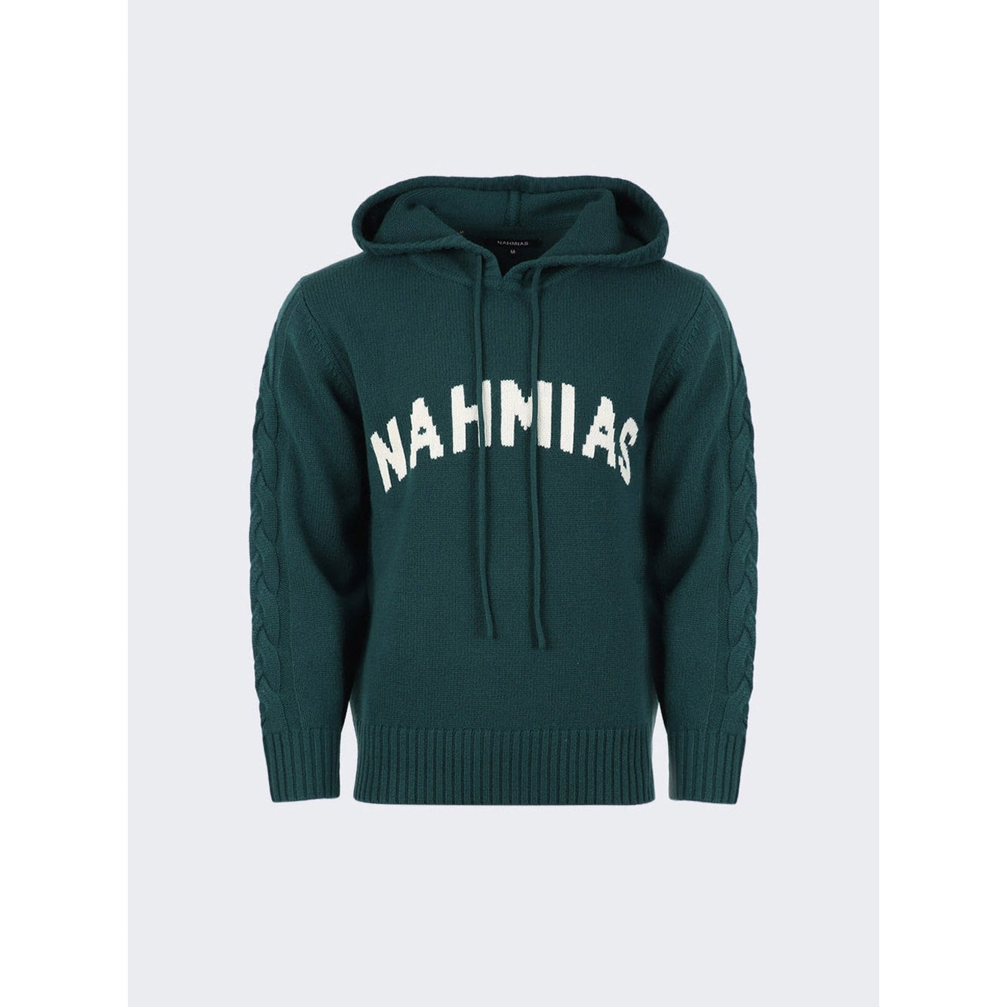 Nahmias | Men | Intarsia Hoodie | Green