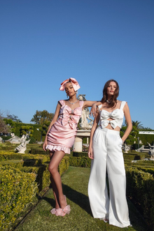 Aubrielle Bow Cutout Dress | Pink