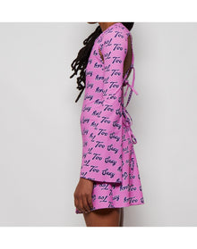Natasha Zinko | Women | Too Sexy Open Back Mini Dress | Pink x Purple