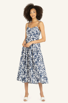 Nehru Dress | Blue Floral Print