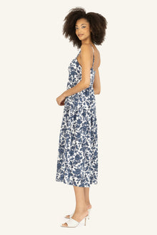 Nehru Dress | Blue Floral Print