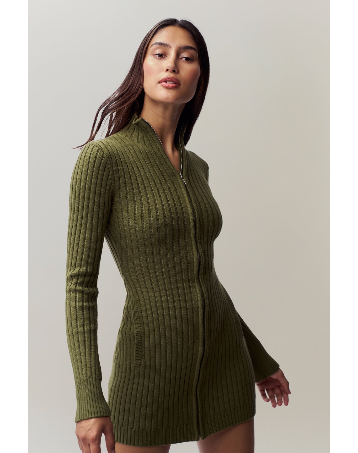 Nell Zip Up Dress | Forest