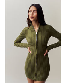 Nell Zip Up Dress | Forest