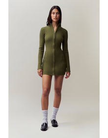 Nell Zip Up Dress | Forest