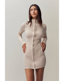 Nell Zip Up Dress | Ivory