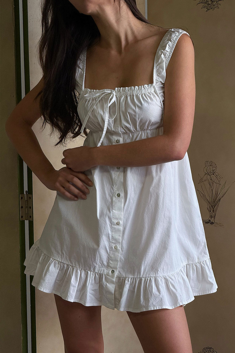 Marilyn Babydoll Dress | White