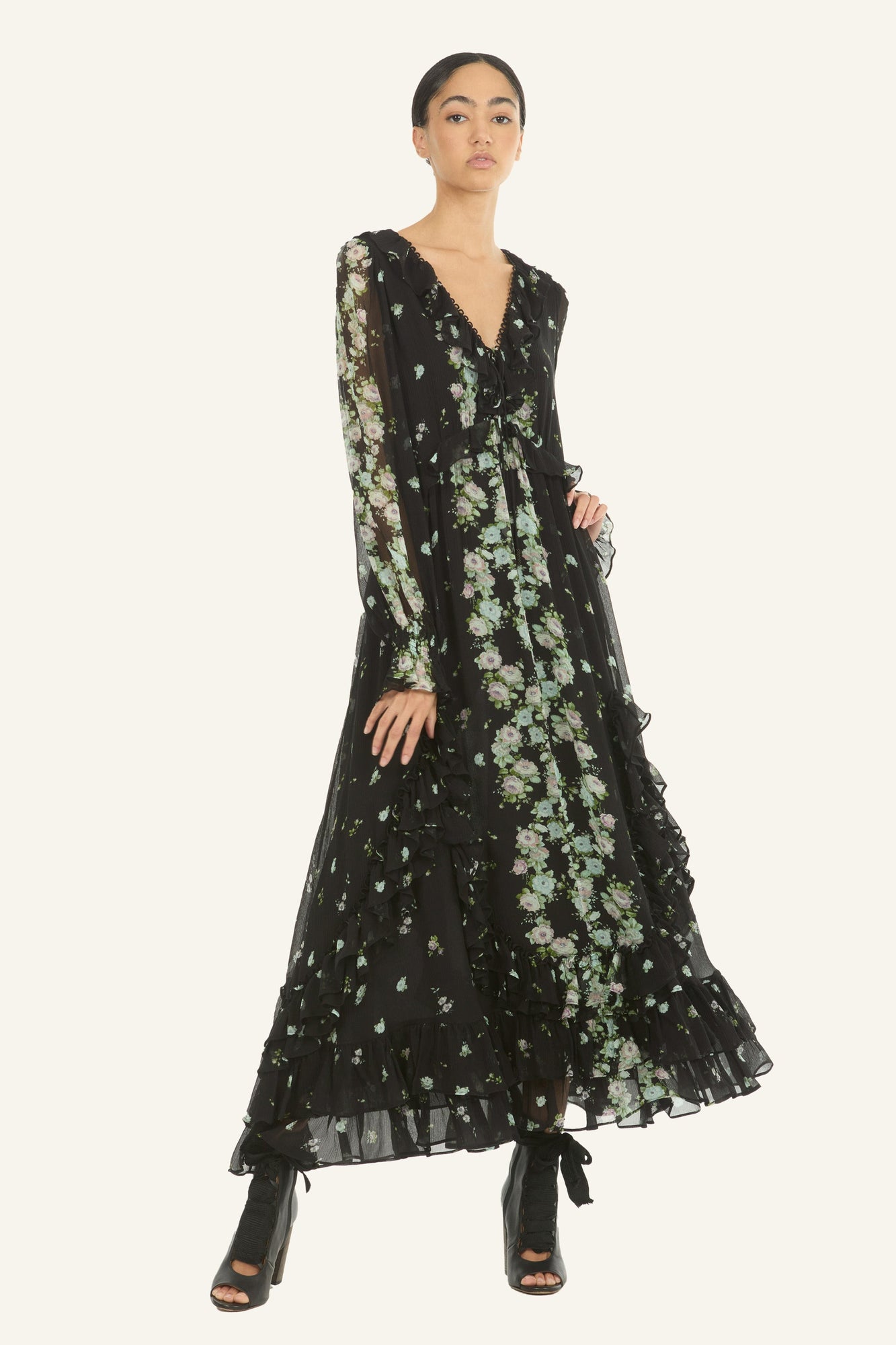 nordstrom black floral dress Nordstrom BP. Y2K Style Mesh Mini Dress Black Floral Print - New FLAWED - XS