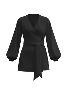 Nina Top | Solid Noir