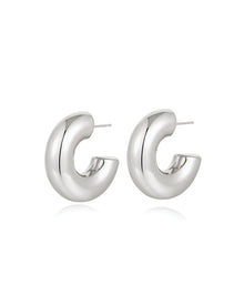 Noemi Hoops - Silver | Plated Silver