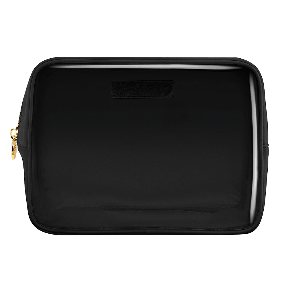 Clear Front Large Pouch | Noir