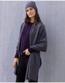 Nomad1942 | Women | Brushed Cashmere Belmont Scarf | Asphalt