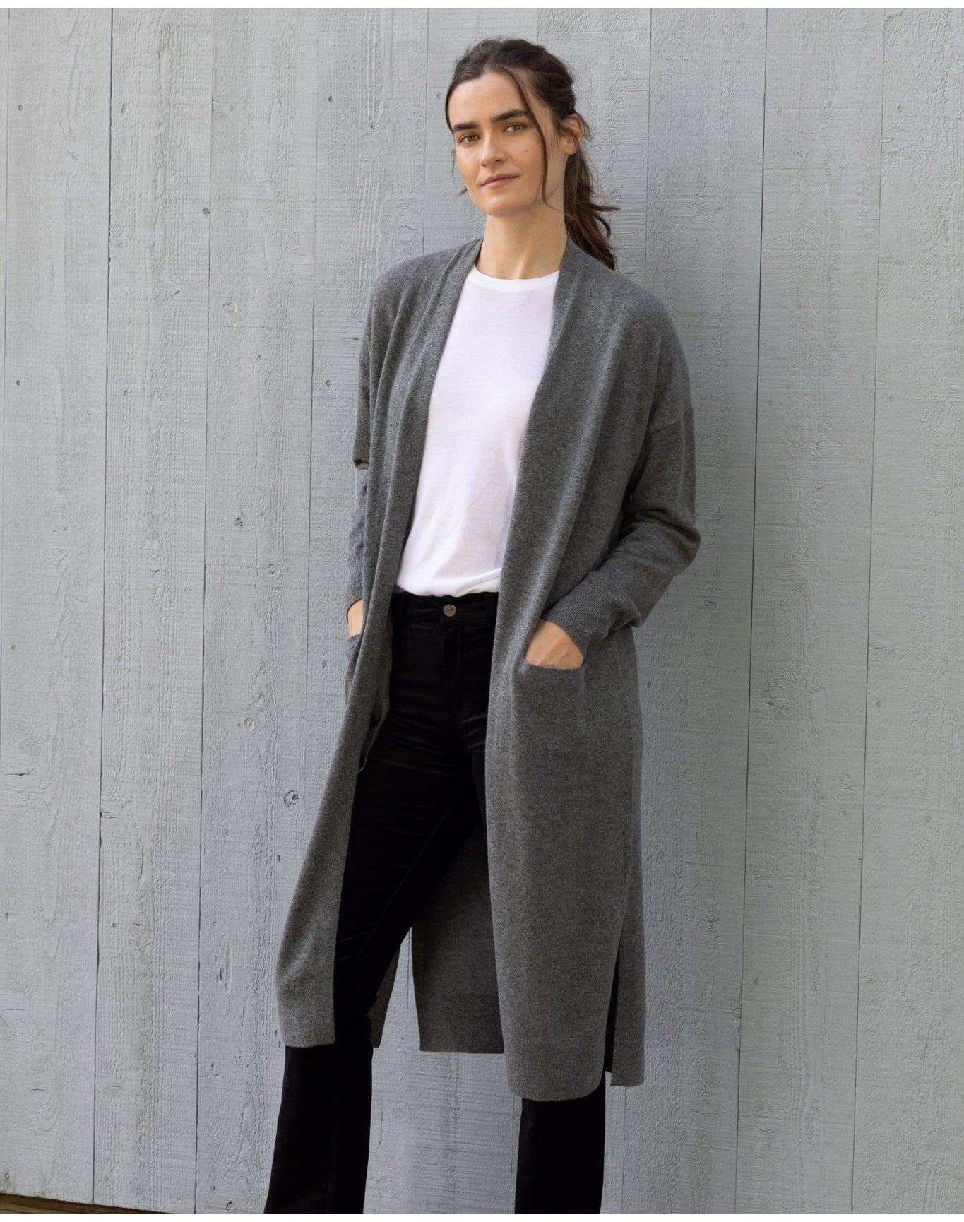 Nomad1942 | Women | Mercer Cashmere Duster Cardigan | Slate