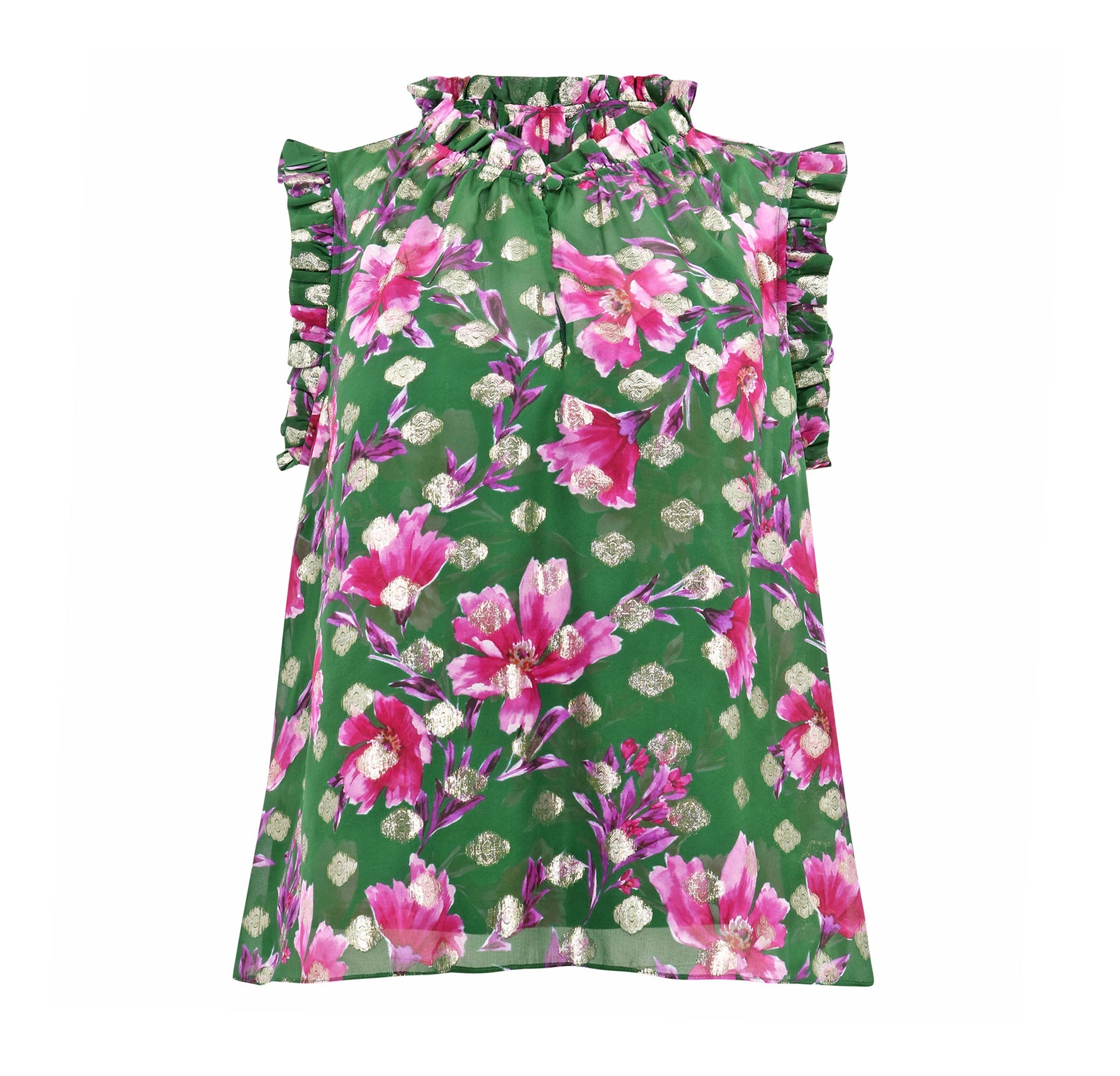 Nora Top | Pink Poinsettia