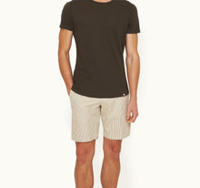 Norwich Seersucker Seersucker Stripe Tailored Fit Shorts Woven | Chai/White Stripe