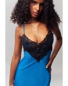 Nova Slip Midi Dress | Sapphire