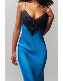 Nova Slip Midi Dress | Sapphire