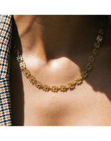 Ny Mets Cut Necklace | Gold Vermeil