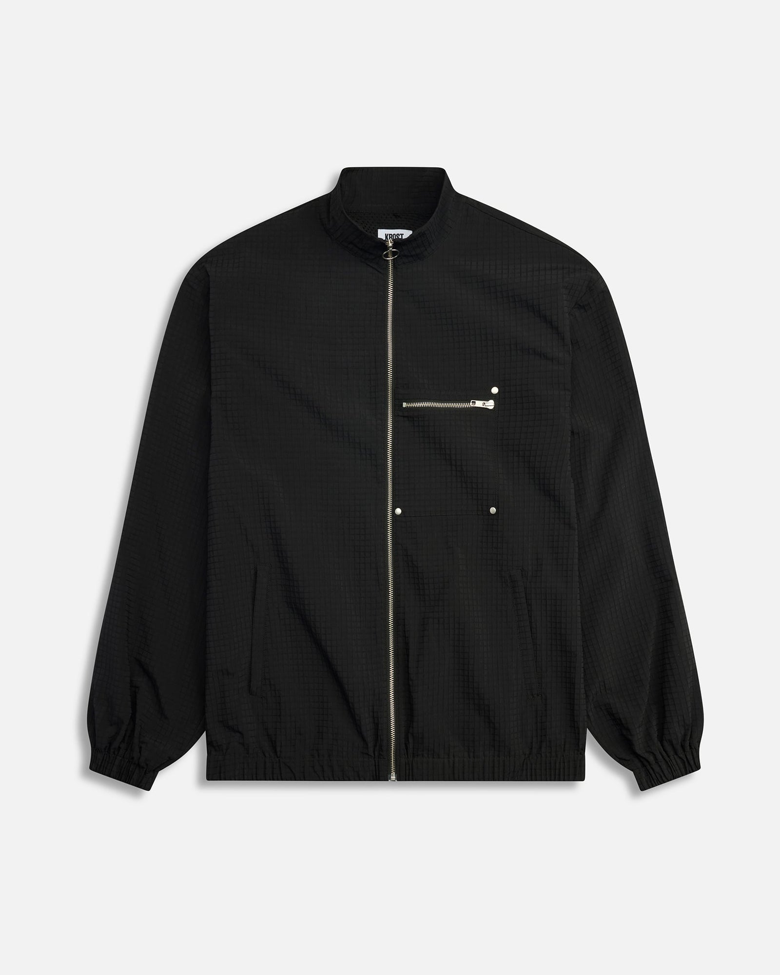 Nylon Track Jacket | Black