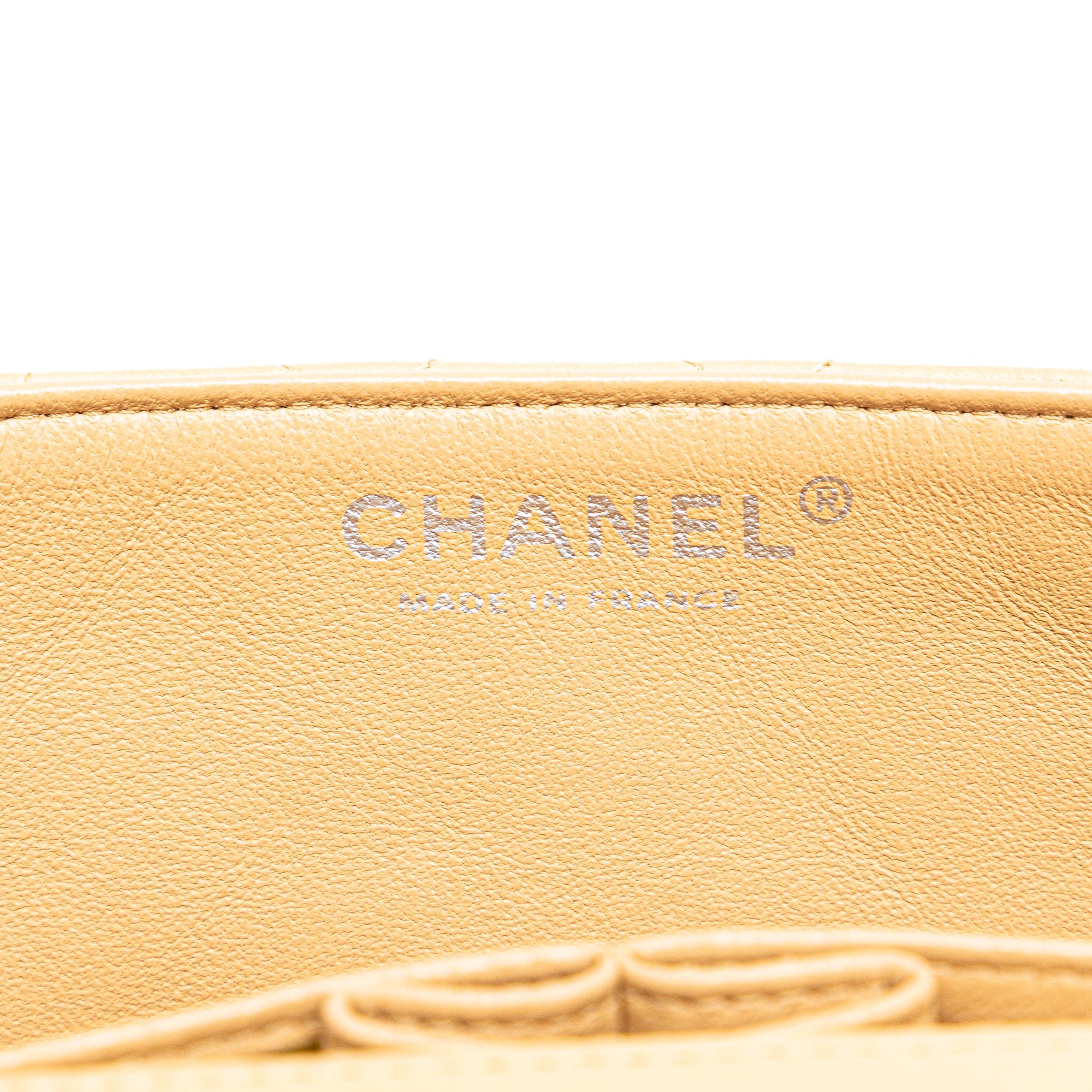 Chanel | Pre-Owned CC Lambskin East West Single Flap | Brown/Beige