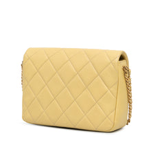 Chanel | Pre-Owned Small Quilted Caviar Chain Melody Flap | Yellow