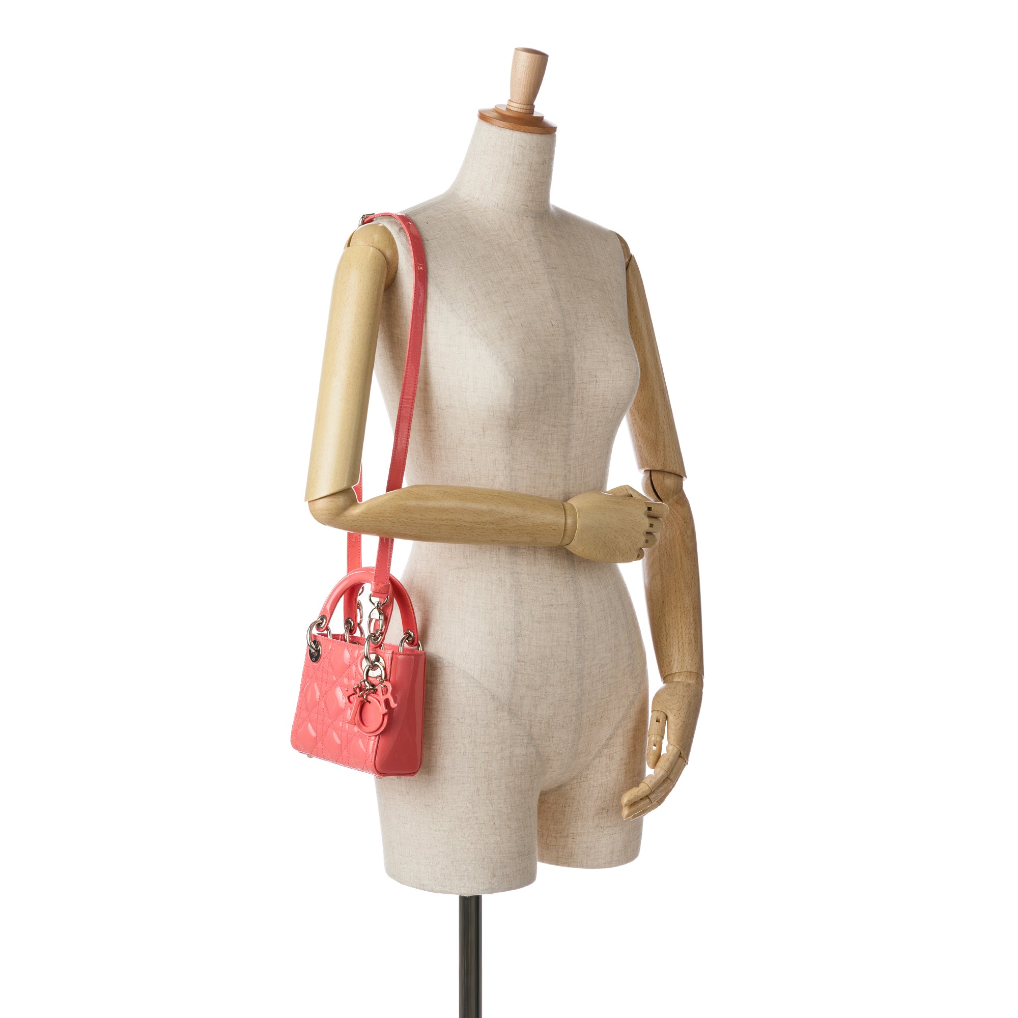 Dior | Pre-Owned Micro Patent Cannage Lady Dior | Pink