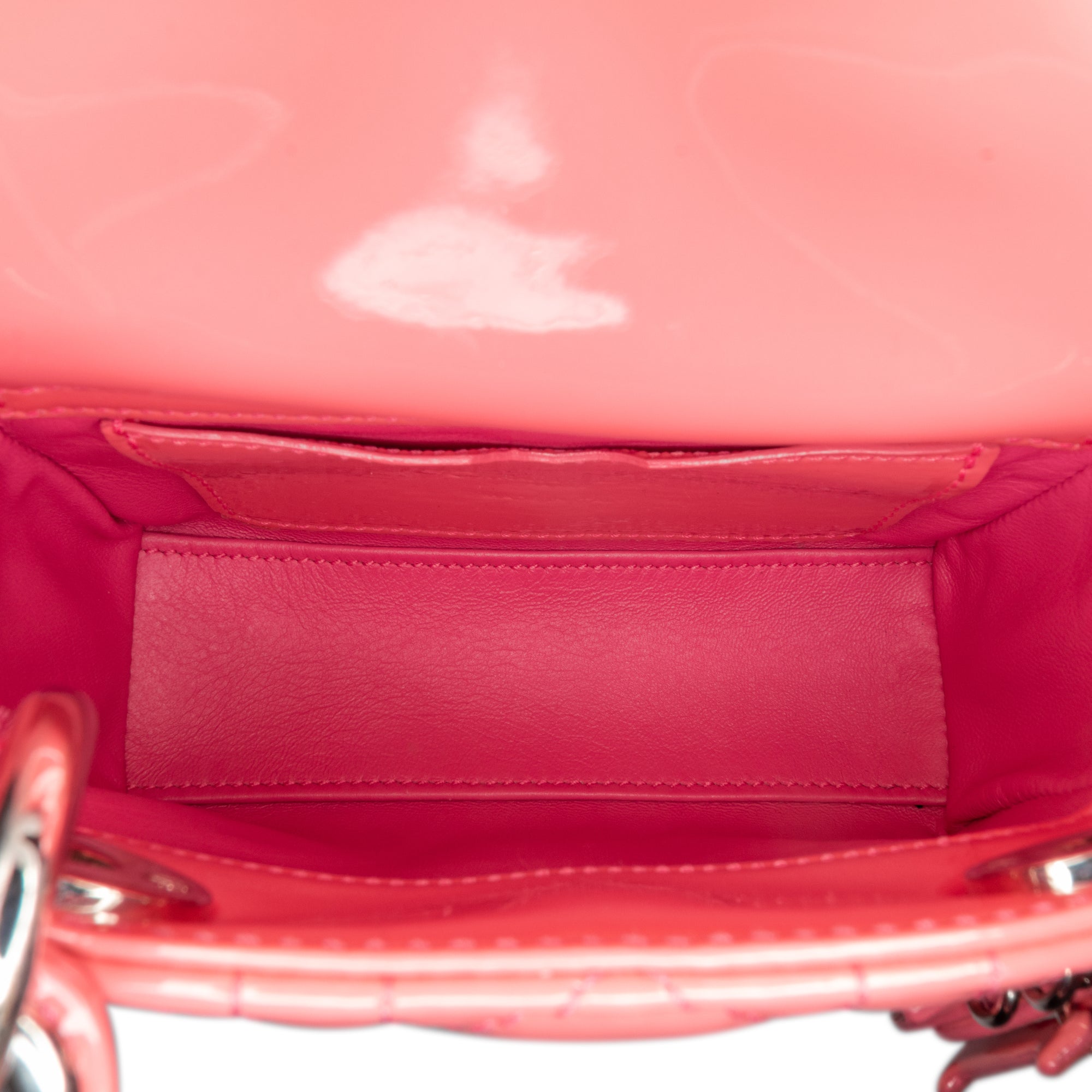 Dior | Pre-Owned Micro Patent Cannage Lady Dior | Pink
