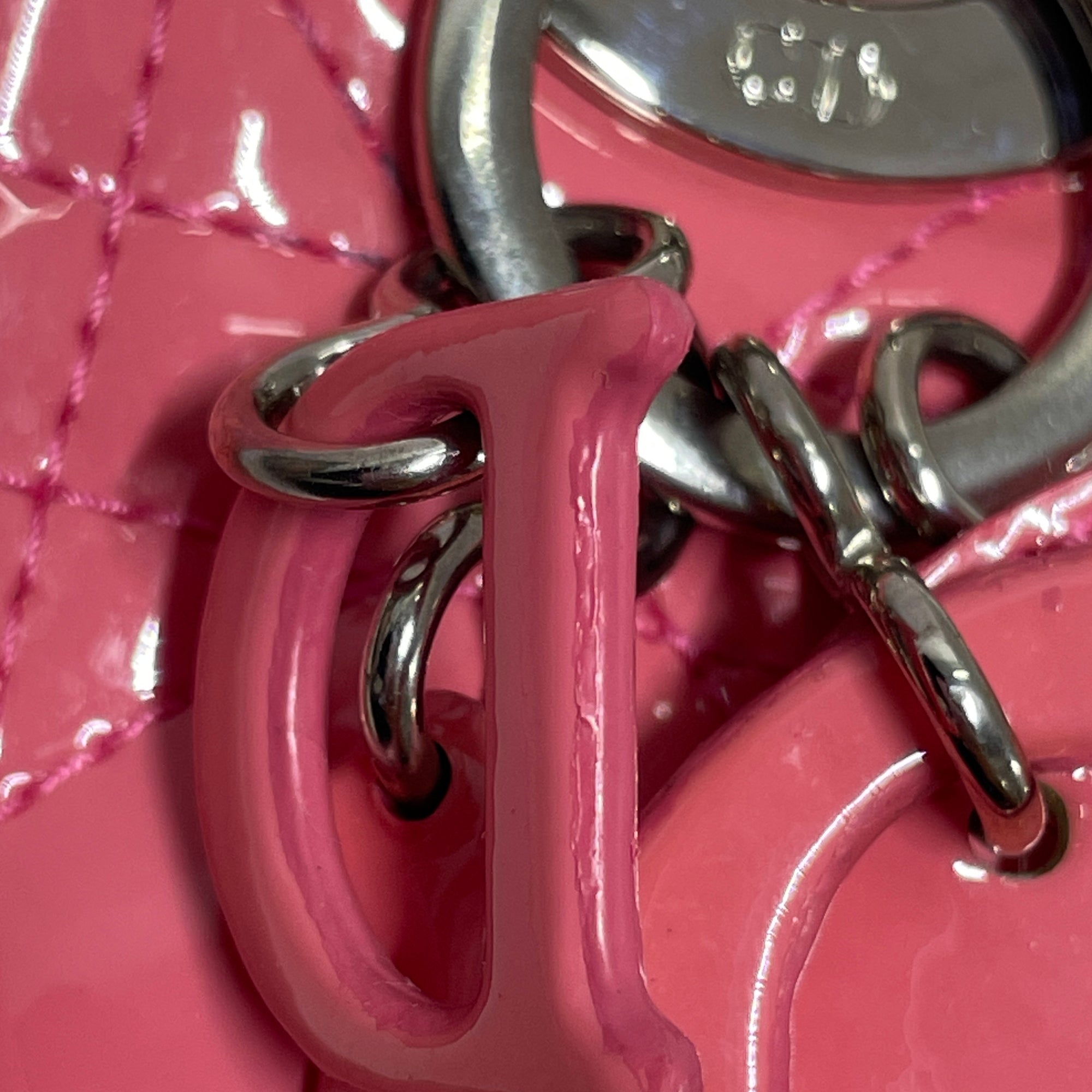Dior | Pre-Owned Micro Patent Cannage Lady Dior | Pink