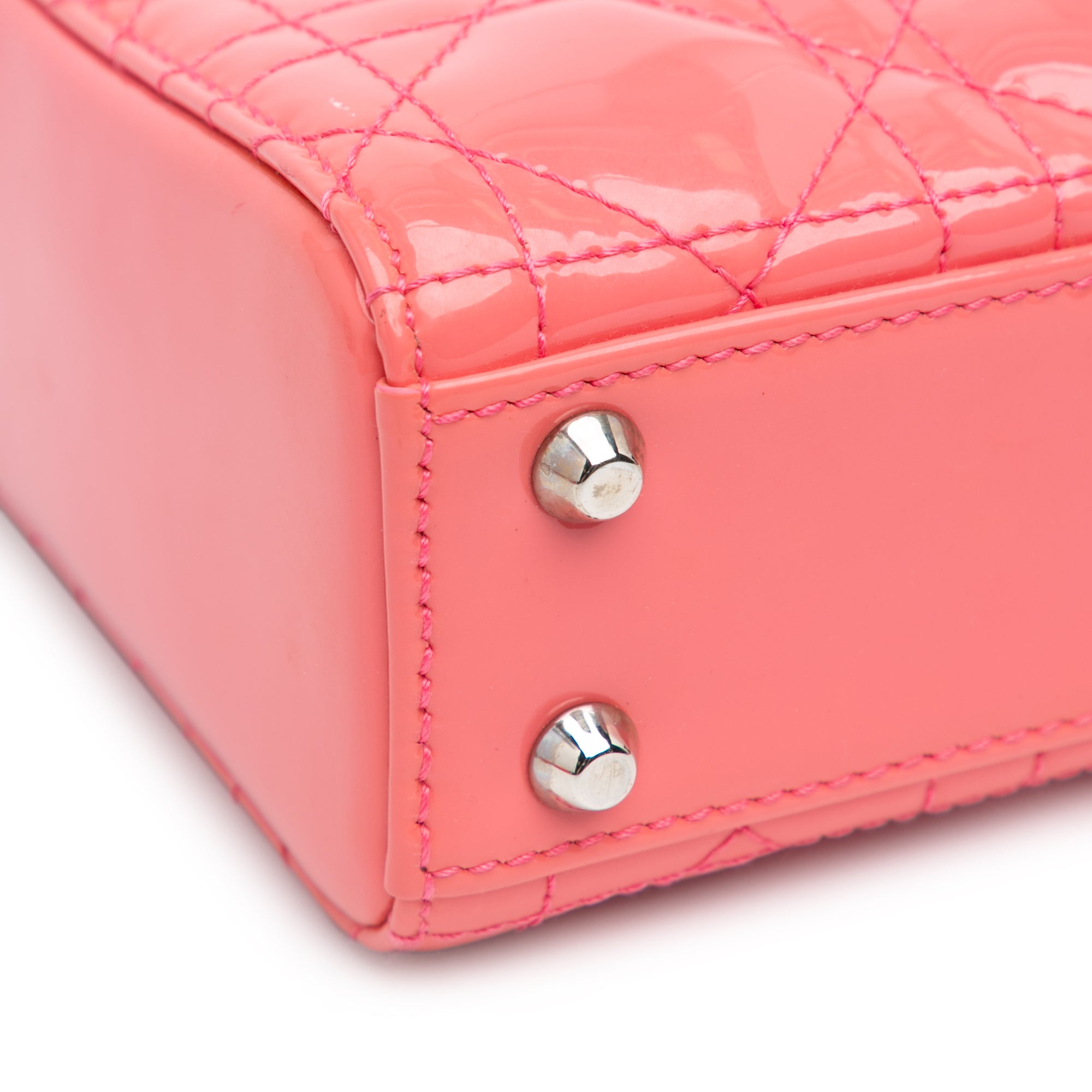 Dior | Pre-Owned Micro Patent Cannage Lady Dior | Pink