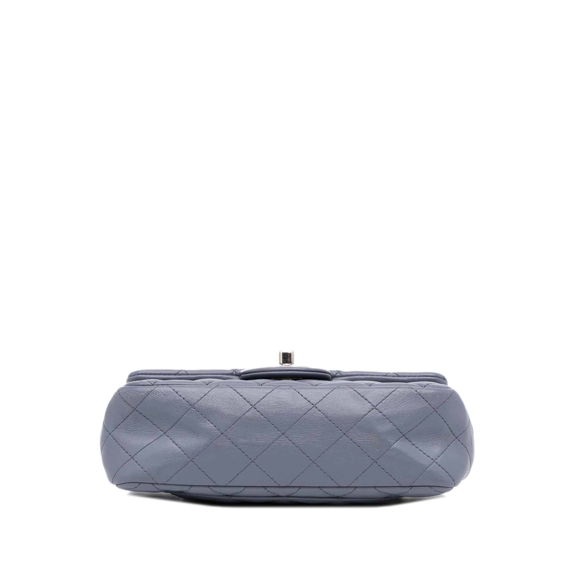 Chanel | Pre-Owned Mini Rectangular Classic Lambskin Single Flap | Gray