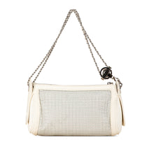 Chanel | Pre-Owned Caviar Perforated Pulley Shoulder Bag | White/Ivory